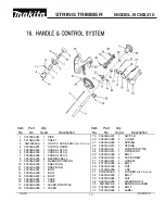 Preview for 12 page of Makita BCM3310 Parts List