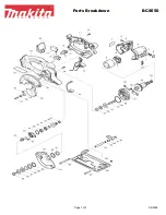 Makita BCS550 Parts Breakdown предпросмотр