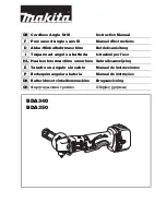 Preview for 1 page of Makita BDA340 Instruction Manual