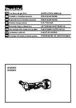 Preview for 1 page of Makita BDA350 Instruction Manual