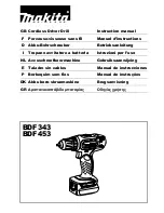 Preview for 1 page of Makita BDF343 Instruction Manual