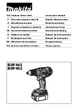 Preview for 1 page of Makita BDF442 Instruction Manual