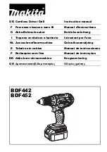 Предварительный просмотр 1 страницы Makita BDF442 Instruction Manual