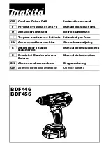 Makita BDF446ZJ Instruction Manual preview