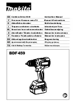 Makita BDF459RFJ Instruction Manual предпросмотр