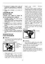 Предварительный просмотр 12 страницы Makita BFH120F Instruction Manual