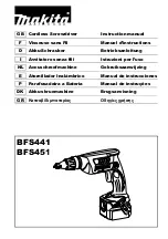 Makita BFS451ZJ Instruction Manual preview