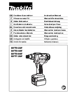 Preview for 1 page of Makita BFT022F Instruction Manual