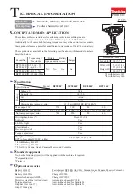 Preview for 1 page of Makita BFT022F Technical Information