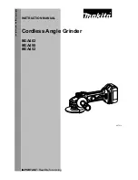 Preview for 1 page of Makita BGA402 Instruction Manual