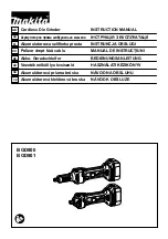 Makita BGD800 Instruction Manual preview