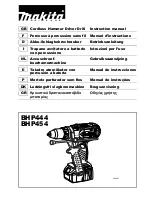 Предварительный просмотр 1 страницы Makita BHP444 Instruction Manual