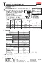 Предварительный просмотр 1 страницы Makita BHP453 Technical Information