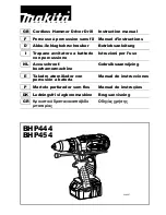 Предварительный просмотр 1 страницы Makita BHP454 Instruction Manual