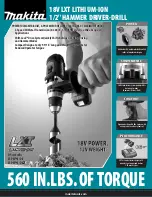 Preview for 1 page of Makita BHP454 Specifications