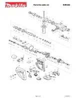 Preview for 1 page of Makita BHR202 Parts Breakdown