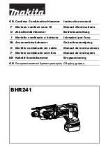 Makita BHR241ZJ Instruction Manual preview