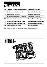 Preview for 1 page of Makita BHR261 Instruction Manual