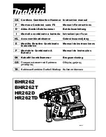 Makita BHR262 Instruction Manual preview