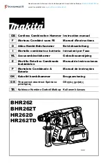 Preview for 1 page of Makita BHR262TRDJ Instruction Manual