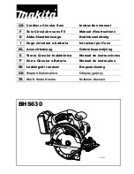 Предварительный просмотр 1 страницы Makita BHS630 Instruction Manual