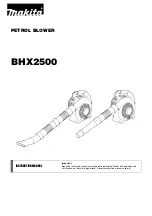 Preview for 1 page of Makita BHX2500V Instruction Manual