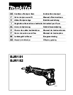 Preview for 1 page of Makita BJR181 Instruction Manual