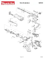 Preview for 1 page of Makita BJR181 Parts Breakdown
