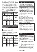 Preview for 158 page of Makita BL1055B Instruction Manual