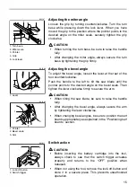 Предварительный просмотр 15 страницы Makita BLS712 Instruction Manual