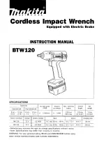 Предварительный просмотр 1 страницы Makita BlW120 Instruction Manual