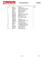 Предварительный просмотр 2 страницы Makita BML185 Parts Breakdown