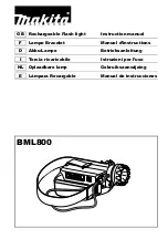 Preview for 1 page of Makita BML800 Instruction Manual