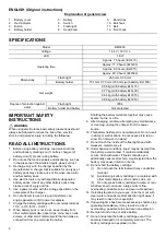 Preview for 6 page of Makita BML800 Instruction Manual