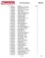 Preview for 2 page of Makita BMR100 Parts Breakdown