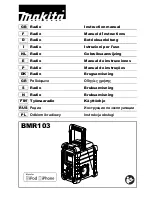 Preview for 1 page of Makita BMR103 Instruction Manual