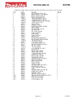 Preview for 2 page of Makita BO370 Parts Breakdown