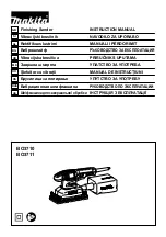 Preview for 1 page of Makita BO3710 Instruction Manual