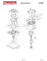 Preview for 1 page of Makita BO455 Parts Breakdown