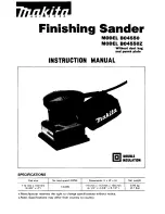 Makita BO4550 Instruction Manual preview