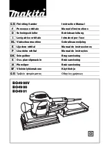 Preview for 1 page of Makita BO4900 Instruction Manual