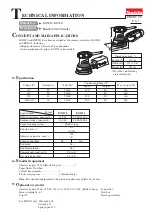 Makita BO5030 Technical Information preview