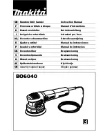 Makita BO6040 Instruction Manual предпросмотр