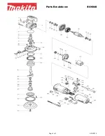 Makita BO6040 Parts Breakdown preview