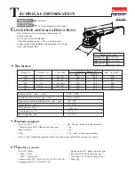 Makita BO6040 Technical Information preview