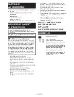 Preview for 3 page of Makita BPS01 Original Instructions Manual