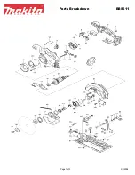 Предварительный просмотр 1 страницы Makita BSS611 Parts Breakdown