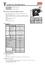 Makita BST220 Technical Information preview