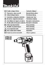 Preview for 1 page of Makita BTD040 Instruction Manual