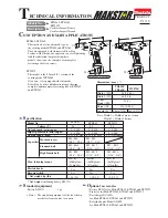 Preview for 1 page of Makita BTD042 Technical Information